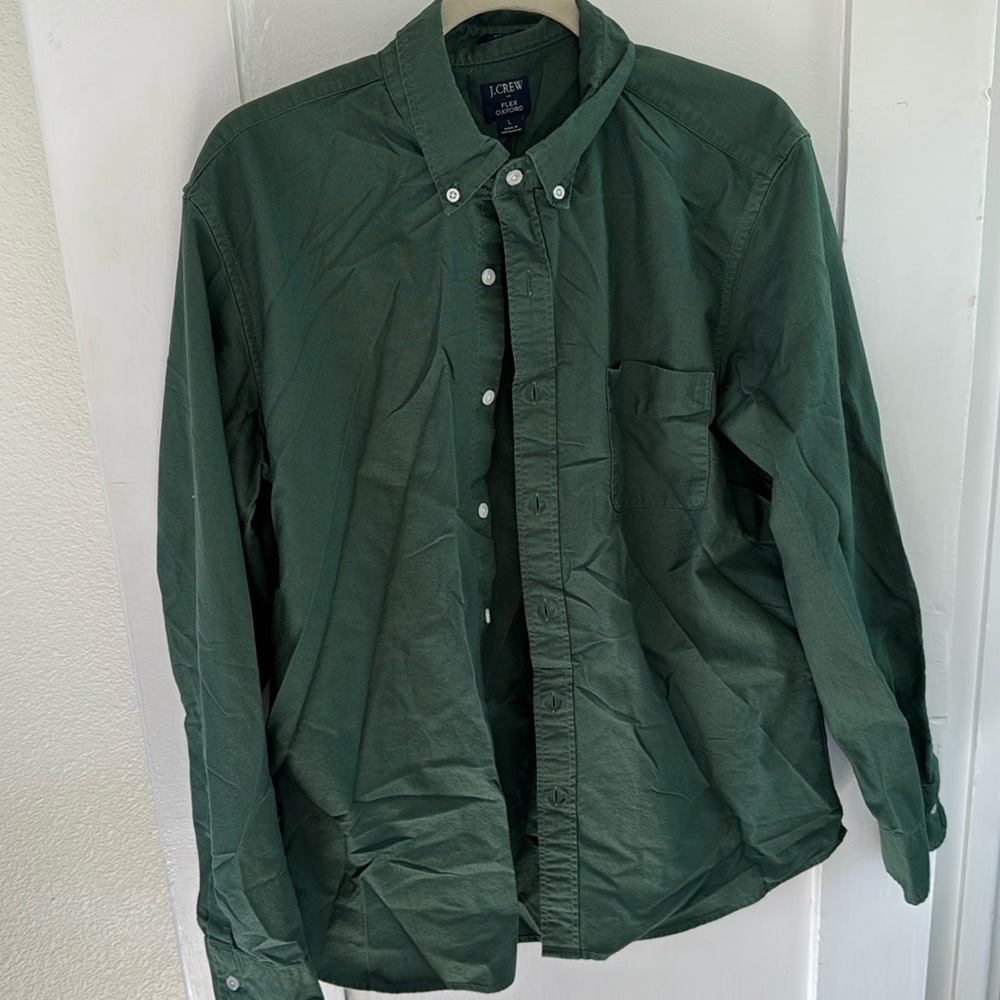 Vintage JCrew British green shirt